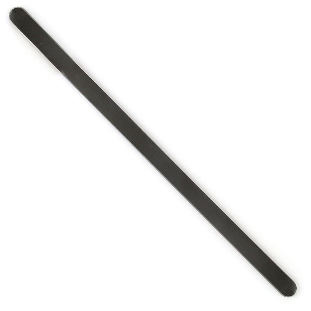 Metal Stamping Blanks Stainless Steel, Black Bracelet Blank, 159mm (6.25") x 6.5mm (.25") * See Note in Description *